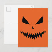 Gelukkig Halloween Cool enge Jack O'Lantern pompoe Briefkaart (Voorkant / Achterkant)