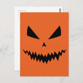 Gelukkig Halloween Cool enge Jack O'Lantern pompoe Briefkaart