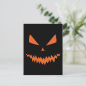 Gelukkig Halloween Cool enge Jack O'Lantern pompoe Briefkaart (Staand voorkant)