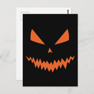 Gelukkig Halloween Cool enge Jack O'Lantern pompoe Briefkaart