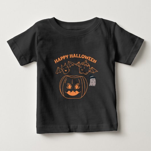 Gelukkig Halloween Dames Kleding Zwart (Voorkant)