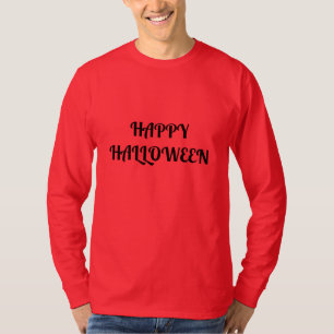 Gelukkig Halloween Dames Oranje Zwart T-shirt