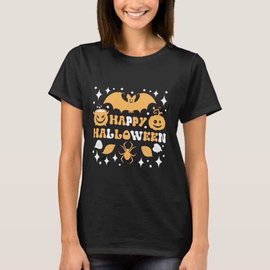 Gelukkig Halloween Dames T-shirt (Voorkant)