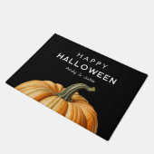 Gelukkig Halloween deurmat met grote pompoen (Schuin)