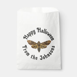Gelukkig Halloween Doodshoofdvlinder aangepaste na Bedankzakje