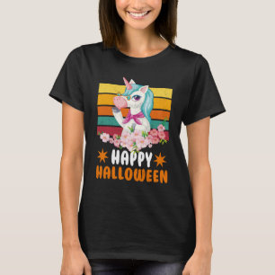 Gelukkig Halloween Eenhoorn voor Meisjes - Hallowe T-shirt