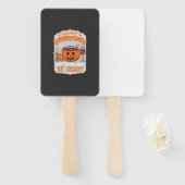 Gelukkig Halloween Eet Drink Wees Eng Pompoen Kete Handwaaier (Voorkant en achterkant)