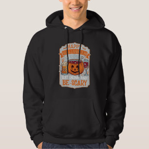 Gelukkig Halloween Eet Drink Wees Eng Pompoen Kete Hoodie