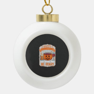 Gelukkig Halloween Eet Drink Wees Eng Pompoen Kete Keramische Bal Ornament