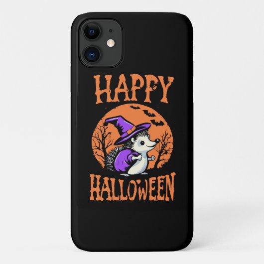 Gelukkig Halloween Egeltje Heks Case-Mate iPhone Case (Achterkant)