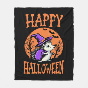 Gelukkig Halloween Egeltje Heks Fleece Deken
