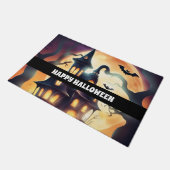 Gelukkig halloween eng huis deurmat (Schuin)