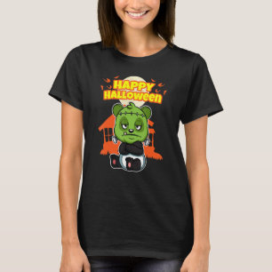 Gelukkig Halloween Enge Hallow's Eve Feestkostuum T-shirt