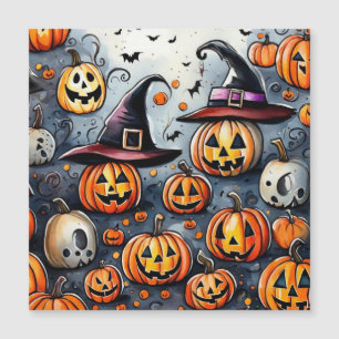 Gelukkig Halloween enge traktaties of trucs ontwer Magnetische Uitnodiging