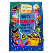 Gelukkig Halloween feest gevuld met trick-or-treat Medium Cadeauzakje (Achterkant)
