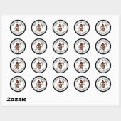 Gelukkig Halloween-feest Ronde Sticker (Vel)