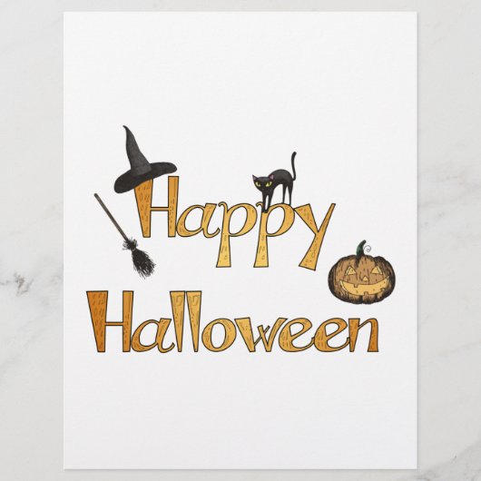 Gelukkig Halloween Flyer (Voorkant)