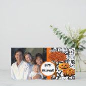 Gelukkig Halloween Fotokaart Feestdagenkaart (Staand voorkant)