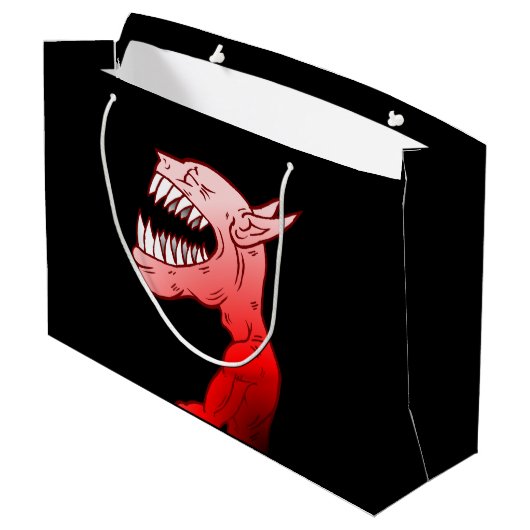Gelukkig Halloween Geest Groot Cadeauzakje (Achterkant Gekanteld)