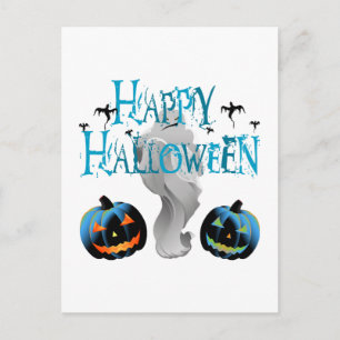 Gelukkig Halloween Geest -Halloween Kostuum Pumkin Briefkaart