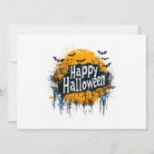 Gelukkig Halloween Geest Kaart (Achterkant)