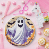 Gelukkig Halloween Geest Papieren Bordje (Feest)