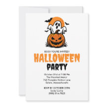 Gelukkig Halloween Geest & Pompoen Feest