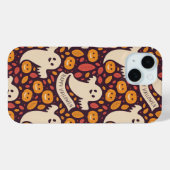 Gelukkig Halloween Geest & Pompoen Patroon | Schat Case-Mate iPhone Case (Achterkant (horizontaal))