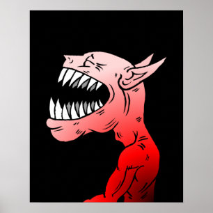 Gelukkig Halloween Geest Poster