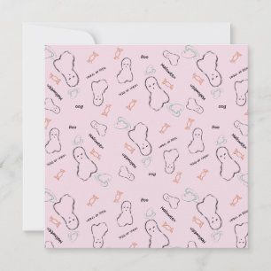 Gelukkig Halloween Geest Snoep Hand Lettering Roze