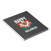 Gelukkig Halloween Geest Spinnenweb Retro Notitieblok (Schuin)