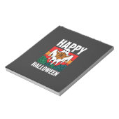 Gelukkig Halloween Geest Spinnenweb Retro Notitieblok (Linkerzijde)