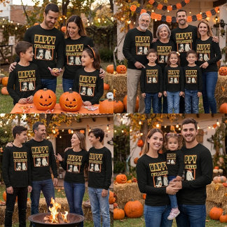 Gelukkig Halloween Geesten Duo Lange Mouwen Shirt