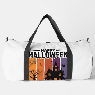 Gelukkig Halloween Geestenfeest Spokenhuis T-shirt Plunjezak