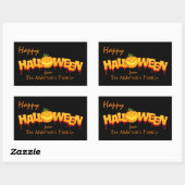 Gelukkig Halloween gepersonaliseerd Rechthoekige Sticker (Vel)