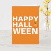 Gelukkig Halloween Grafisch ontwerp wenskaart Kaart (Gele Bloem)