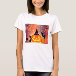 Gelukkig Halloween Grappig Bright Pumpkins Party T-shirt