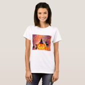 Gelukkig Halloween Grappig Bright Pumpkins Party T-shirt (Voorkant volledig)