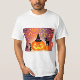 Gelukkig Halloween Grappig Bright Pumpkins Party T-shirt