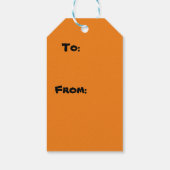 Gelukkig Halloween Grappige Cadeautag Cadeaulabel (Achterkant)