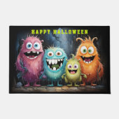 Gelukkig Halloween Grappige Verschrikkelijke Monst Deurmat (Voorkant)