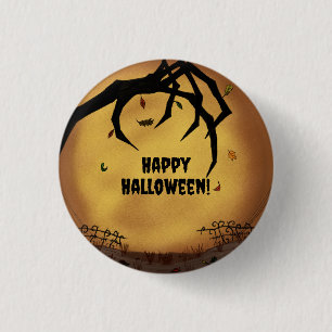 Gelukkig Halloween Griezeld Hand Ronde Button 3,2 Cm