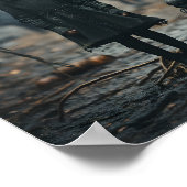 Gelukkig Halloween griezelig klein kind gezicht Poster (Hoek)