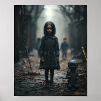 Gelukkig Halloween griezelig klein kind gezicht