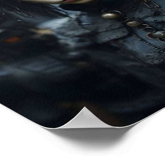 Gelukkig Halloween griezelig klein kind gezicht Poster (Hoek)