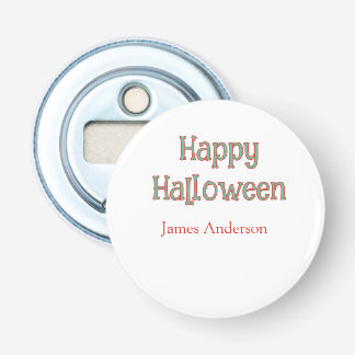 Gelukkig Halloween groen oranje pastel trendy mode Button Flesopener