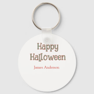 Gelukkig Halloween groen oranje pastel trendy mode Sleutelhanger