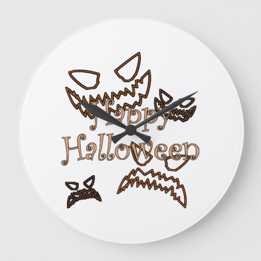 gelukkig Halloween Grote Klok (Voorkant)