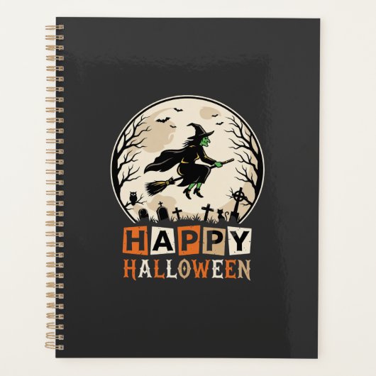 Gelukkig Halloween Hek Maan Kerkhof Ontwerp_1 Planner (Voorkant)