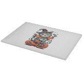 Gelukkig Halloween Heks Kat Snijplank (Hoek)